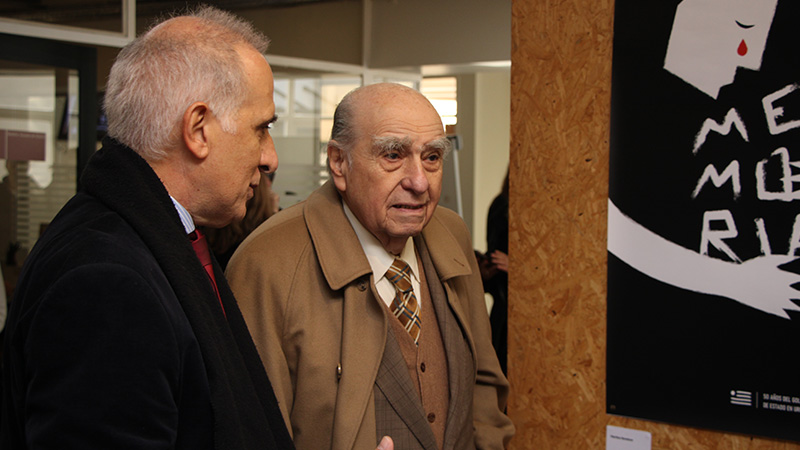 Julio Mar&iacute;a Sanguinetti en la Escuela de Dise&ntilde;o