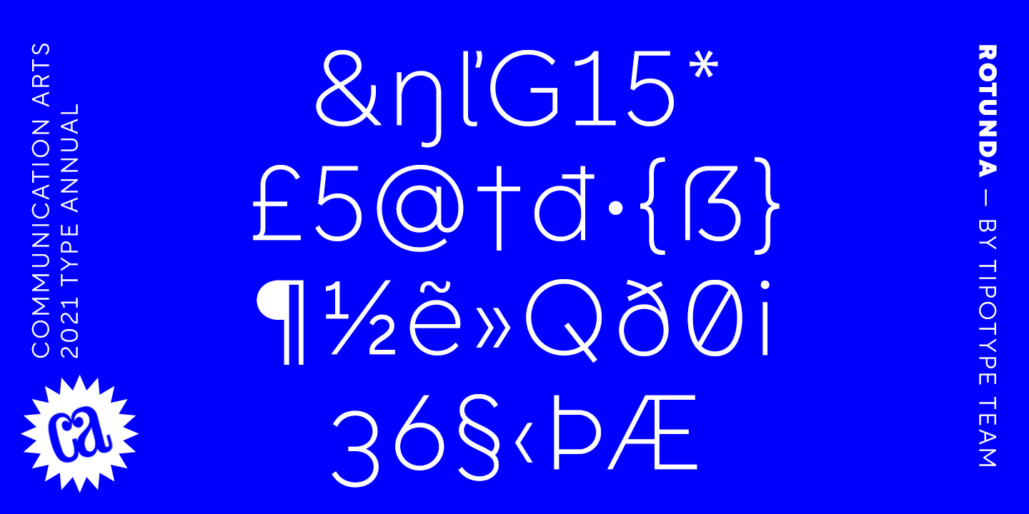 Rotunda Typeface, Communication Arts Magazine