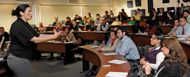 Dr. Leticia Britos at the ORT Graduate School