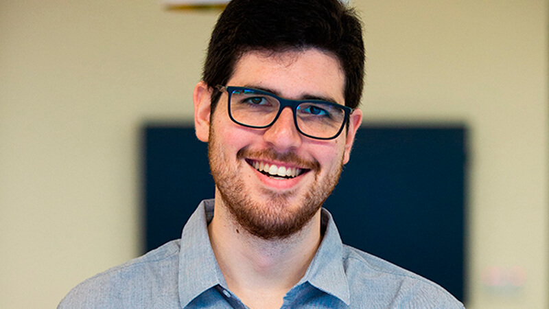 Emanuel Schertz, a graduate of ORT's Bachelor of Arts in Economics program.