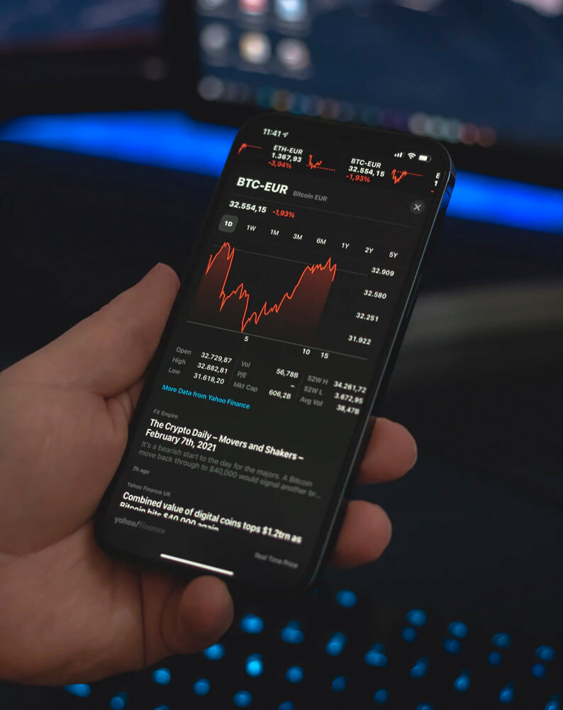Fluctuations in the value of Bitcoin