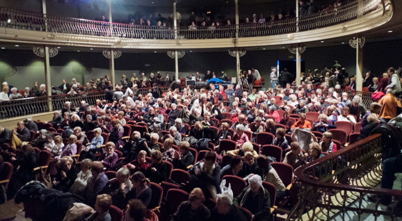 *Audience at the screening of the documentary*