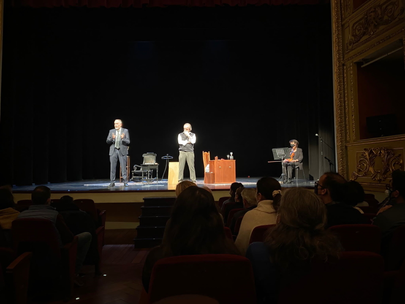 *Actor and director David Serrano Blanquer alongside actor Josep M. Roviralta*