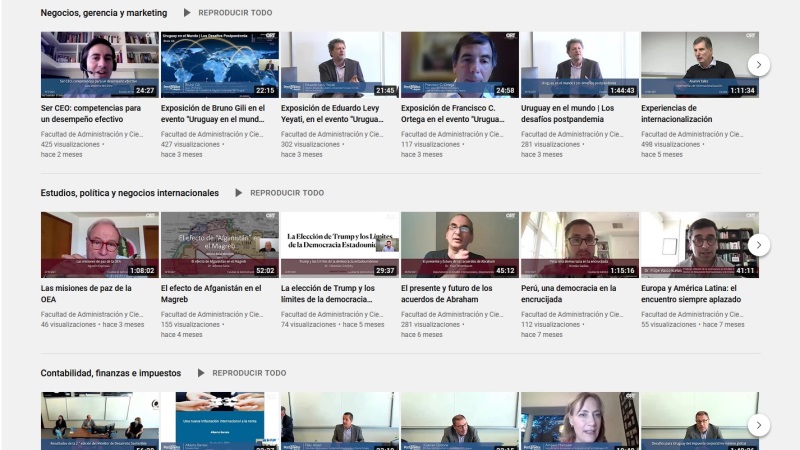 YouTube Channel of the ORT School of Management and Social Sciences