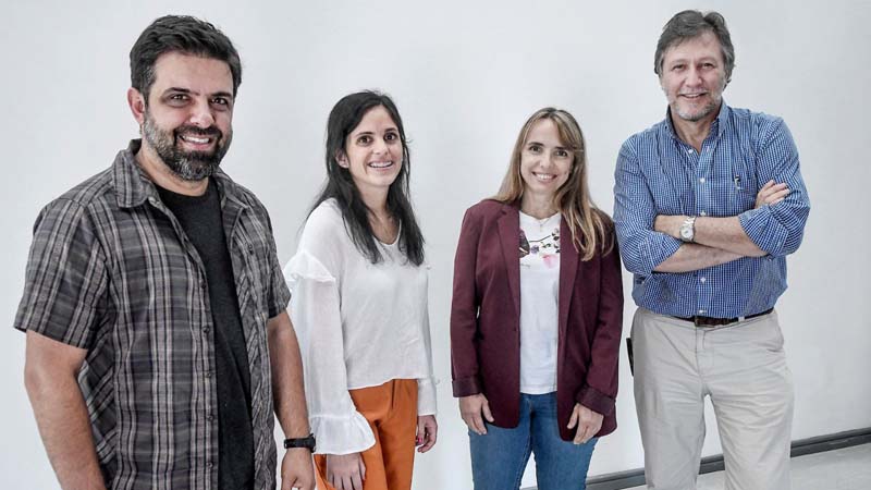 *Carlos Escande, Pía Garat, Virginia López, and Carlos Batthyány*
