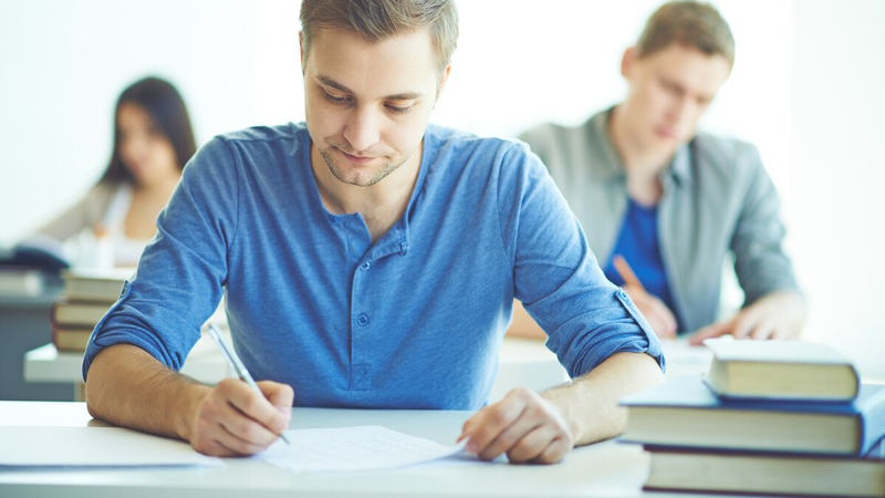 Students in class