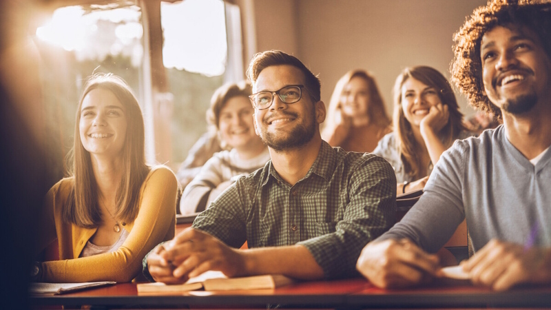 Smiling students