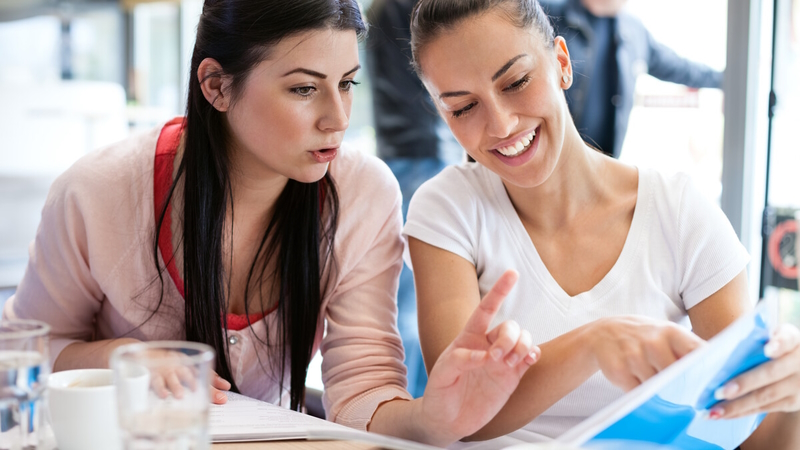 Young people chatting