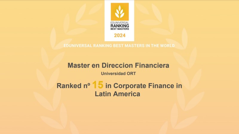 Master's in Financial Management ranked among the best in the region by the Eduniversal Best Masters Ranking 2024
