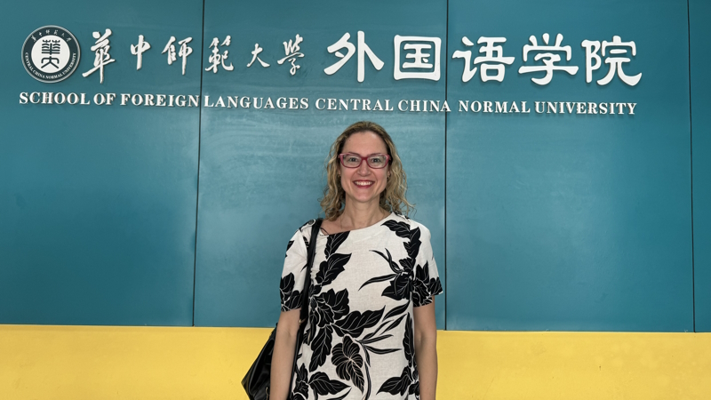 Dr. María Azpiroz at Central China Normal University