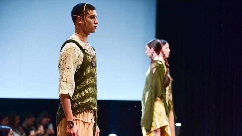Fashion design students hold a casting call for the Parallax fashion show