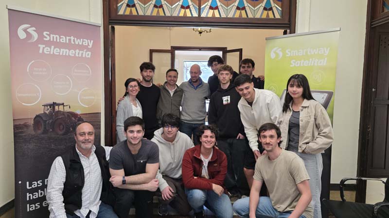 Students visited the Smartway company