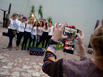 In the run-up to the Festival de Colecciones. Photo: Diego Olivera for Universidad ORT Uruguay.