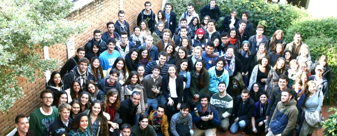 Exchange students from Universidad ORT Uruguay, August 2014