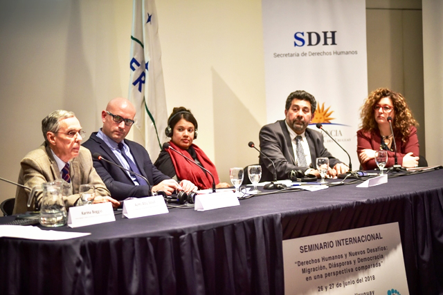 The vice president and faculty members from ORT participated in a seminar on migration and human rights