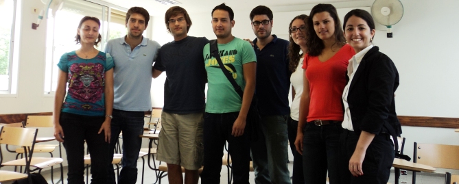 Exchange students from ORT University in Uruguay
