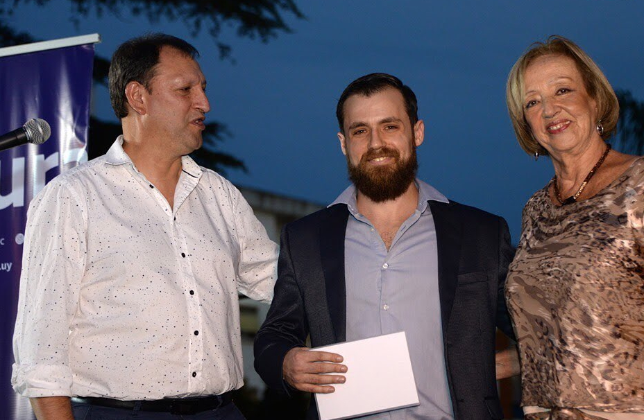Mauricio Sabaj at the National Literature Prize
