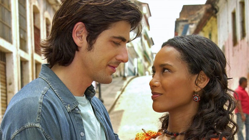 *Reynaldo Gianecchini and Taís Araújo in *The Color of Sin*