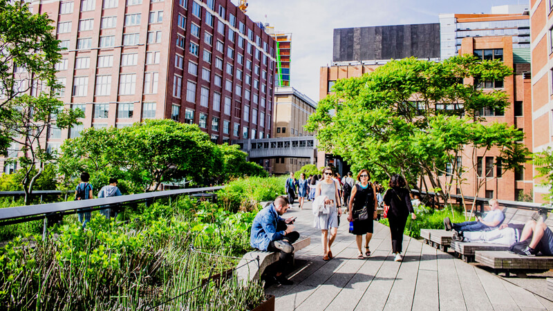 *High Line de Nueva York (Estados Unidos).*