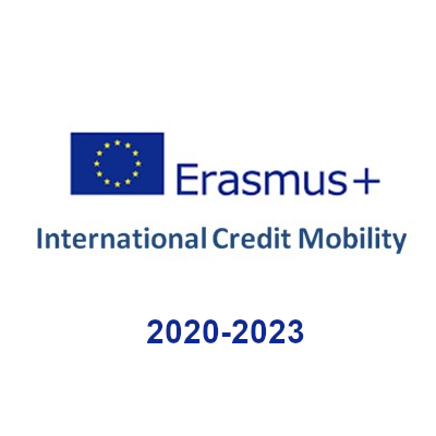 Logo Erasmus International Credit Mobility 2020-2023