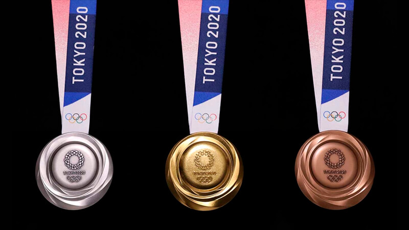 *Las medallas olímpicas de Tokio 2020. Foto: Olympics.com*