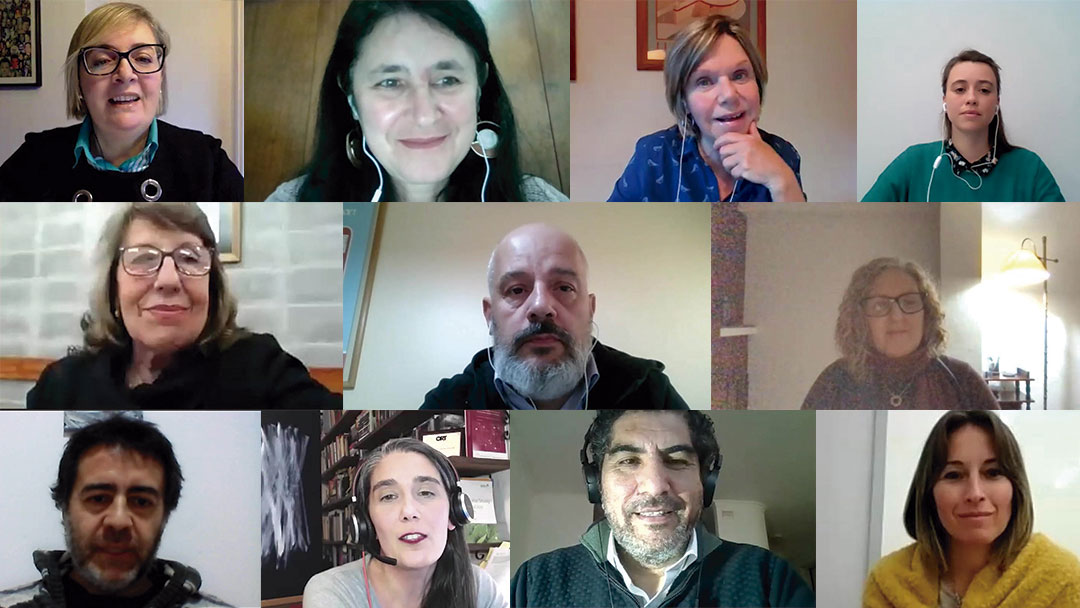 Expositores del webinar