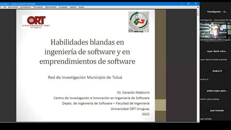 Coordinador académico adjunto expone sobre habilidades blandas