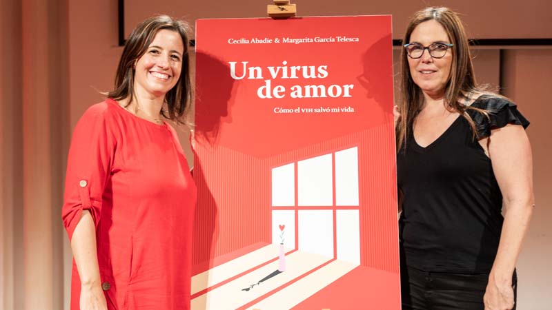 *Margarita y Cecilia en la presentación del libro*