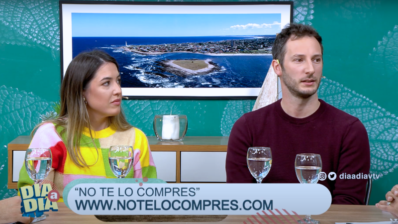 *Agustina Parada y Alfonso Terrón, fundadores de NoTeLoCompres*