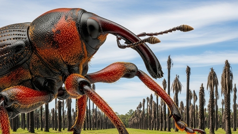 El picudo rojo en Uruguay, nuestras palmeras y paisajes bajo amenaza