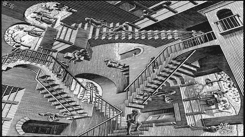 *"Relatividad" de M.C Escher - Imagen de: capitaldelarte.com