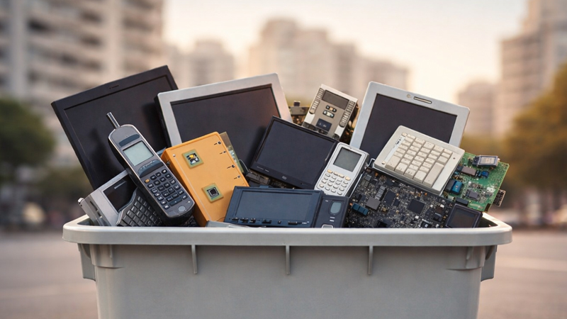 Reciclaje de residuos electr&oacute;nicos (RAEE) en la Universidad ORT Uruguay