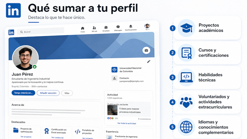 Elementos para completar tu perfil de Linkedin