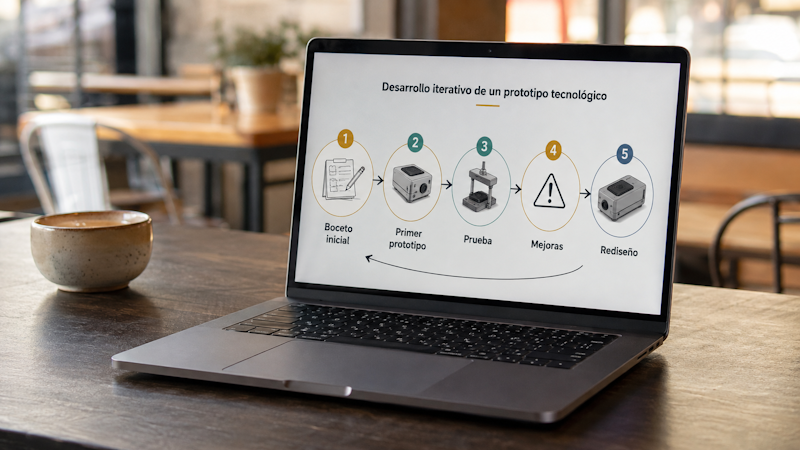 Desarrollo y mejora de un prototipo tecnológico mediante pruebas.