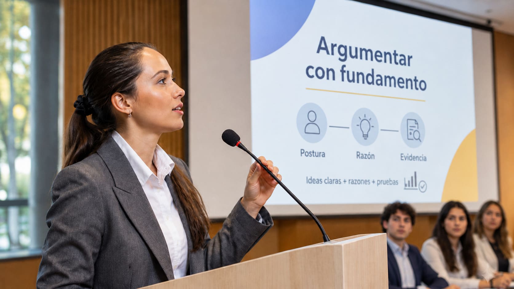 Cómo argumentar bien y presentar ante un público
