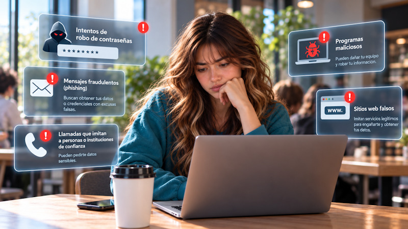 Amenazas frecuentes en la web y el uso de ciberseguridad