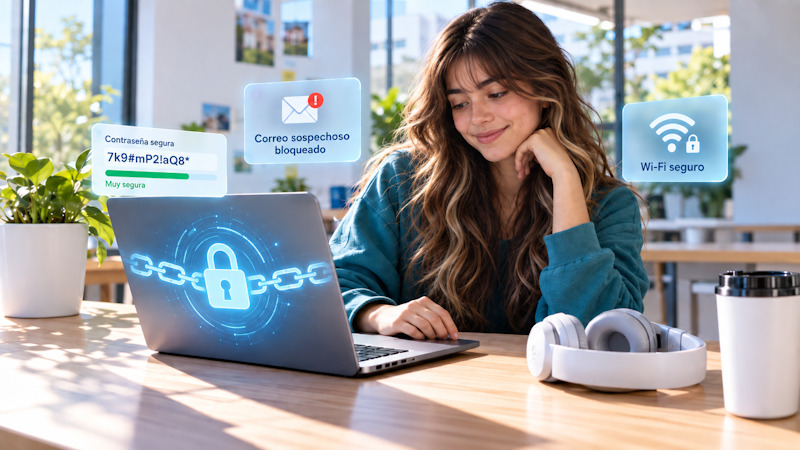 Ciberseguridad para estudiantes: hábitos básicos para proteger tus cuentas