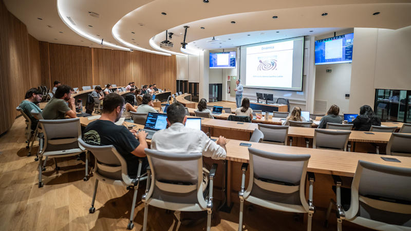 Clase del MBA en la Escuela de Negocios