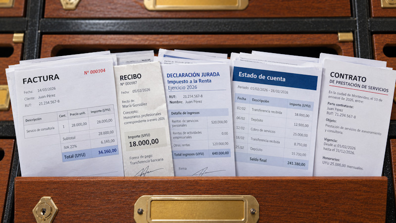 *La organización de los documentos financieros facilita el seguimiento de la actividad económica a lo largo del tiempo.