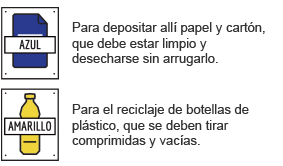 Reciclaje de papel, cartón y plástico