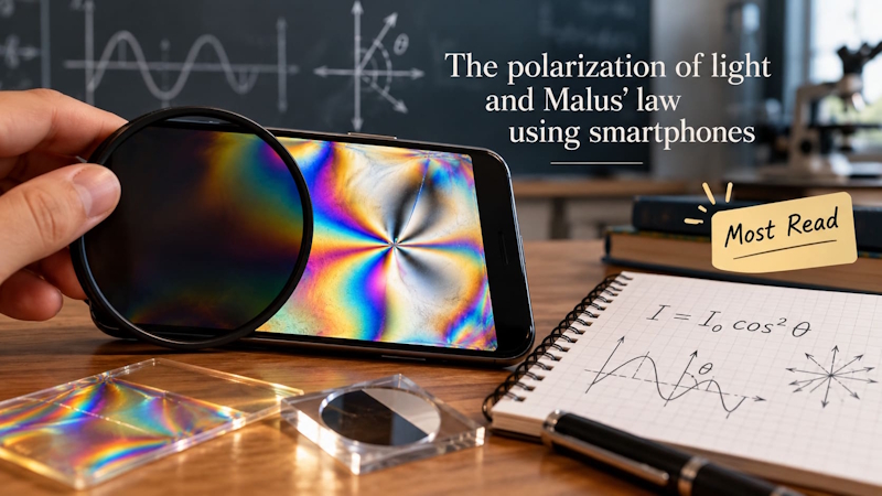The polarization of light and Malus&rsquo; law using smartphones