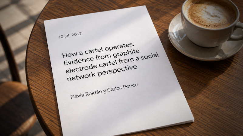Dra. Flavia presenta “How a cartel operates. Evidence from graphite electrode cartel from a social network perspective”
