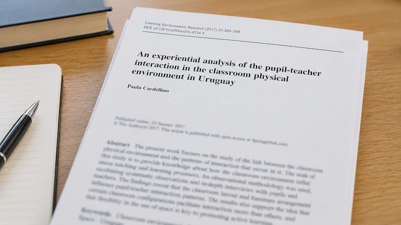 An experiential analysis of the pupil-teacher interaction in the classroom physical environment in Uruguay