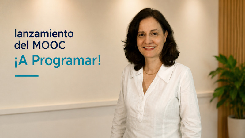 Profesora visitante participó de la coordinación del lanzamiento del MOOC ¡A Programar! en su versión en portugués