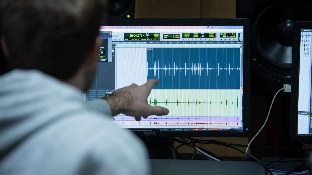 Sala de masterización de mezcla y postproducción de sonido